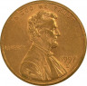 Монета. США. 1 цент 1997 год. Монетный двор D. ав