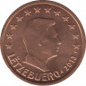 Монета. Люксембург. 2 цента 2013 год. ав.