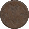 Монета. Ирландия. 1 пенни 1933 год. ав.