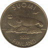 Монета. Финляндия. 5 марок 2000 год. ав.