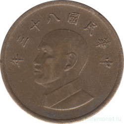 Монета. Тайвань. 1 доллар 1994 год. (83-й год Китайской республики).