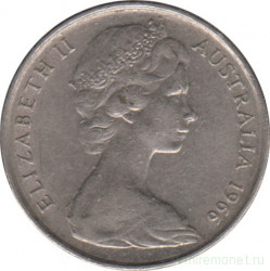 Монета. Австралия. 5 центов 1966 год.