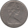 Монета. Новая Зеландия. 50 центов 1974 год. ав.