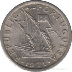 Монета. Португалия. 2,5 эскудо 1971 год.