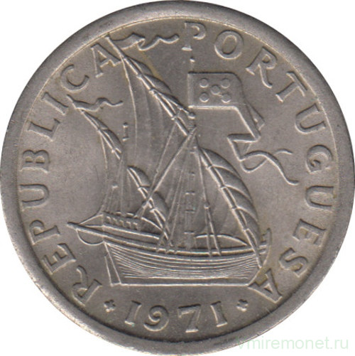 Монета. Португалия. 2,5 эскудо 1971 год.