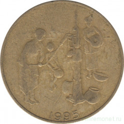 Монета. Западноафриканский экономический и валютный союз (ВСЕАО). 10 франков 1995 год.
