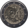Монета. Испания. 2 евро 2022 год. 500 лет первому кругосветному путешествию. Хуан Себастьян Элькано. ав.
