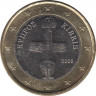 Монета. Кипр. 1 евро 2008 год. ав.