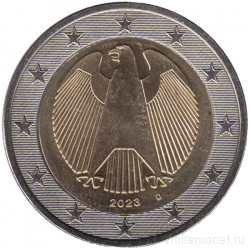 Монета. Германия. 2 евро 2023 год (D).