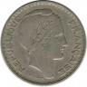 Монета. Алжир. 100 франков 1950 год.