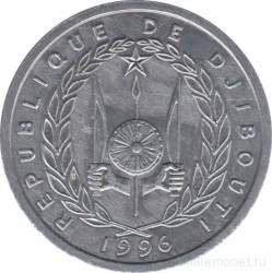 Монета. Джибути. 1 франк 1996 год.