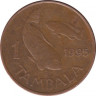 Монета. Малави. 1 тамбала 1995 год. Сталь покрытая медью. ав.
