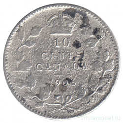 Монета. Канада. 10 центов 1906 год.