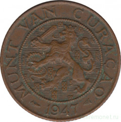 Монета. Кюрасао (Нидерландские Антилы). 2,5 цента 1947 год.