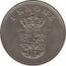  Монета. Дания. 1 крона 1971 год. ав.