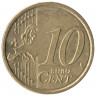 Монета. Италия. 10 центов 2011 год.