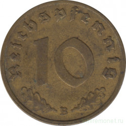 Монета. Германия. Третий Рейх. 10 рейхспфеннигов 1938 год. Монетный двор - Вена (B).