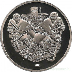 Монета. Беларусь. 1 рубль 2012 год. Чемпионат мира по хоккею 2014. Минск-Арена.