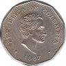 Монета. Колумбия. 1 песо 1967 год. ав.