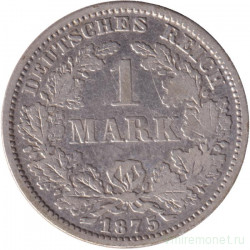 Монета. Германская империя. 1 марка 1875 год. (F).