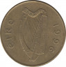 Монета. Ирландия. 20 пенсов 1996 год. ав.