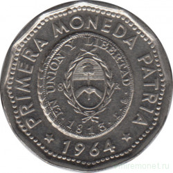 Монета. Аргентина. 25 песо 1964 год.