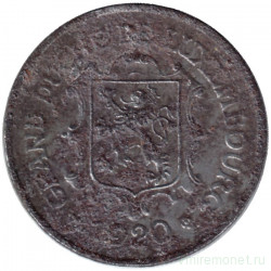 Монета. Люксембург. 25 сантимов 1920 год. 