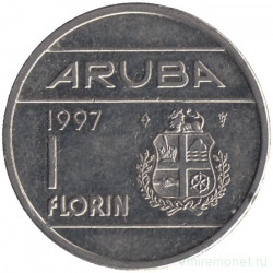 Монета. Аруба. 1 флорин 1997 год.   