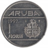 Монета. Аруба. 1 флорин 1997 год.   