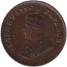 Монета. Индия Британская. 1/12 анны 1924 год. "•" - Бомбей.