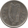 Аверс. Монета. Ирландия. 10 пенсов 1996 год.