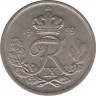 Монета. Дания. 25 эре 1959 год. ав.