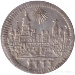 Монета. Германия. Франкфурт. 1 крейцер 1773 год.