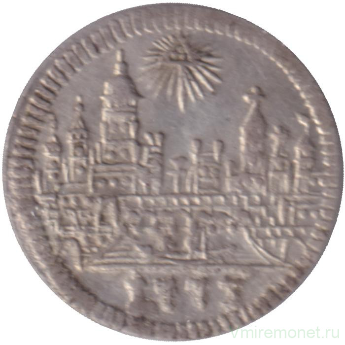 Монета. Германия. Франкфурт. 1 крейцер 1773 год.