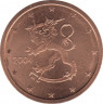 Монеты. Финляндия. 2 цента 2004 год. ав.