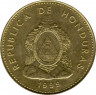 Монета. Гондурас. 10 сентаво 1999 год.