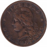 Монета. Аргентина. 2 сентаво 1888 год.