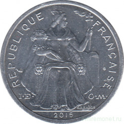 Монета. Новая Каледония. 2 франка 2015 год.