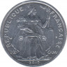 Монета. Новая Каледония. 2 франка 2015 год. ав.