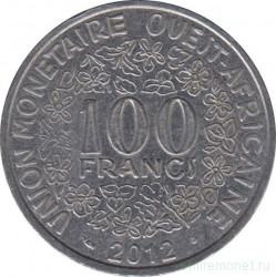 Монета. Западноафриканский экономический и валютный союз (ВСЕАО). 100 франков 2012 год.