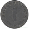 Монета. Германия. Третий Рейх. 1 рейхспфенниг 1941 год. Монетный двор - Вена (B). Монета. Германия. Третий Рейх. 1 рейхспфенниг 1941 год. Монетный двор - Вена (B).