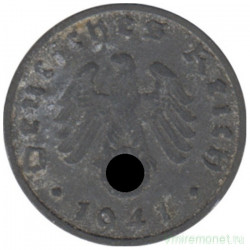 Монета. Германия. Третий Рейх. 1 рейхспфенниг 1941 год. Монетный двор - Вена (B).