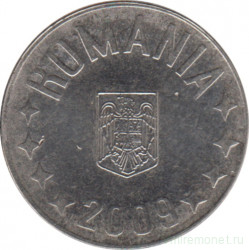 Монета. Румыния. 10 бань 2009 год.
