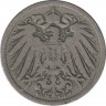 Монета. Германия (Германская империя 1871-1922). 10 пфеннигов 1891 год. (F). рев.