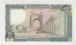 Банкнота. Ливан. 250 ливров 1985 год.