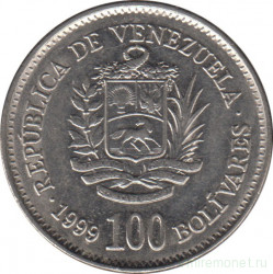 Монета. Венесуэла. 100 боливаров 1999 год.