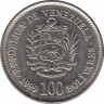 Монета. Венесуэла. 100 боливаров 1999 год. ав.