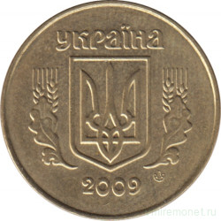 Монета. Украина. 25 копеек 2009 год.