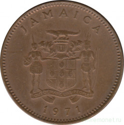 Монета. Ямайка. 1 цент 1971 год.