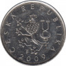 Монета. Чехия. 1 крона 2009 год. ав.